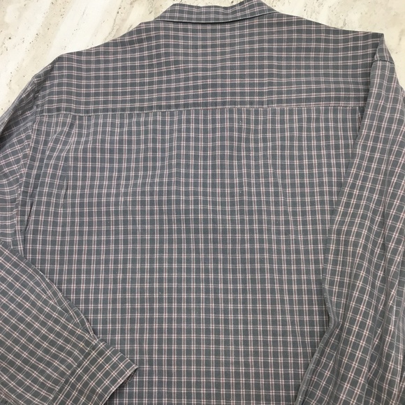 Men's Izod Plaid Button Down Long Sleeve Shirt Size Large - Picture 4 of 7